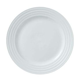 Better Homes & Gardens Anniston Porcelain Round-Shaped Dinner Plate, white, ceramic plate