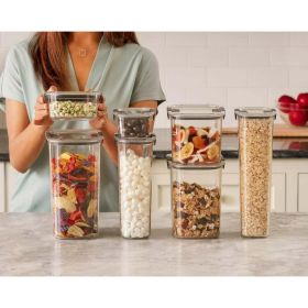 lastic Food Storage Pantry Set of 14 Containers with Lids (28 Pieces Total)