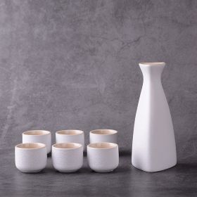 Sakura vintage sake set (Option: Riangle White)