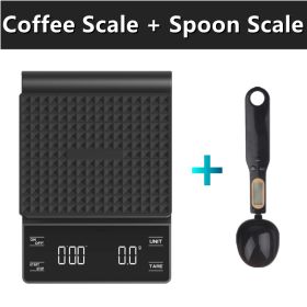 3kg/0.1g Digital kitchen Weight Grams Electronic Balance High Precision Coffee Scale Portable With Timer Food Espresso Powder (Color: 2 Scales, Ships From: China)