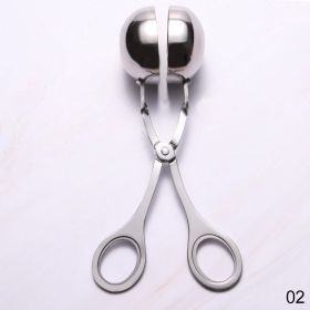 1pc 304 Stainless Steel Meatball Maker; Meatball Scoop; Meatball Clip; Kitchen Gadgets; Kitchen Tools (size: large)