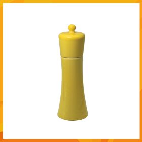 Ceramic Body Manual Salt and Pepper Mill (Color: yellow)